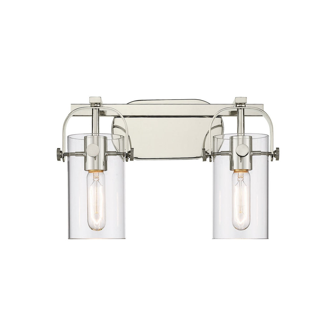 Innovations Downtown Urban 423-2W-PN-G423-7CL Bath Vanity Light 15 in. wide - Polished Nickel