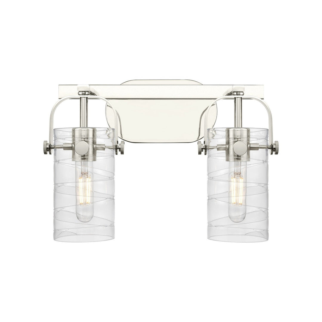 Innovations Downtown Urban 423-2W-PN-G423-7DE Bath Vanity Light 15 in. wide - Polished Nickel