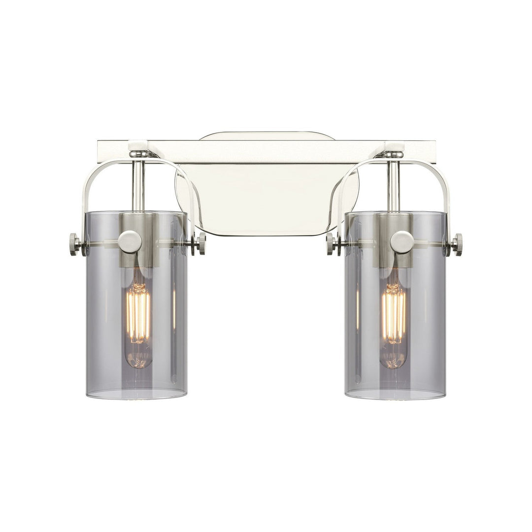 Innovations Downtown Urban 423-2W-PN-G423-7SM Bath Vanity Light 15 in. wide - Polished Nickel