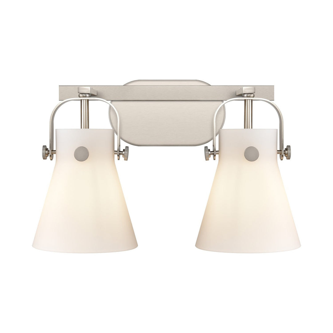 Innovations Downtown Urban 423-2W-SN-G411-6WH Bath Vanity Light 17 in. wide - Satin Nickel