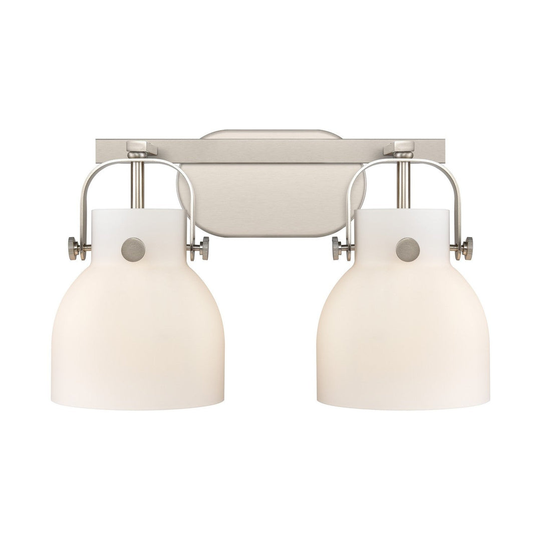 Innovations Downtown Urban 423-2W-SN-G412-6WH Bath Vanity Light 17 in. wide - Satin Nickel