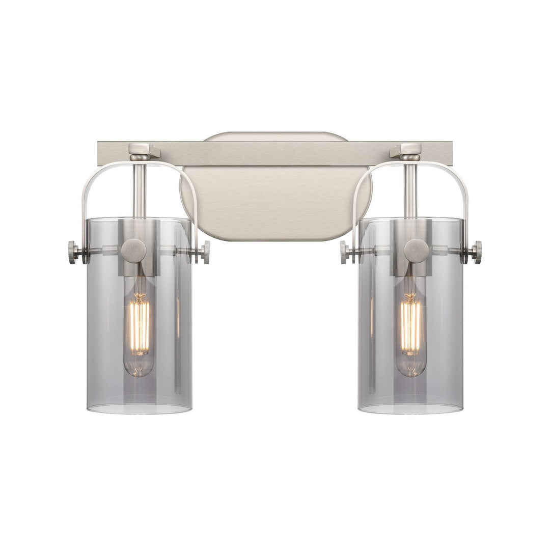 Innovations Downtown Urban 423-2W-SN-G423-7SM Bath Vanity Light 15 in. wide - Satin Nickel