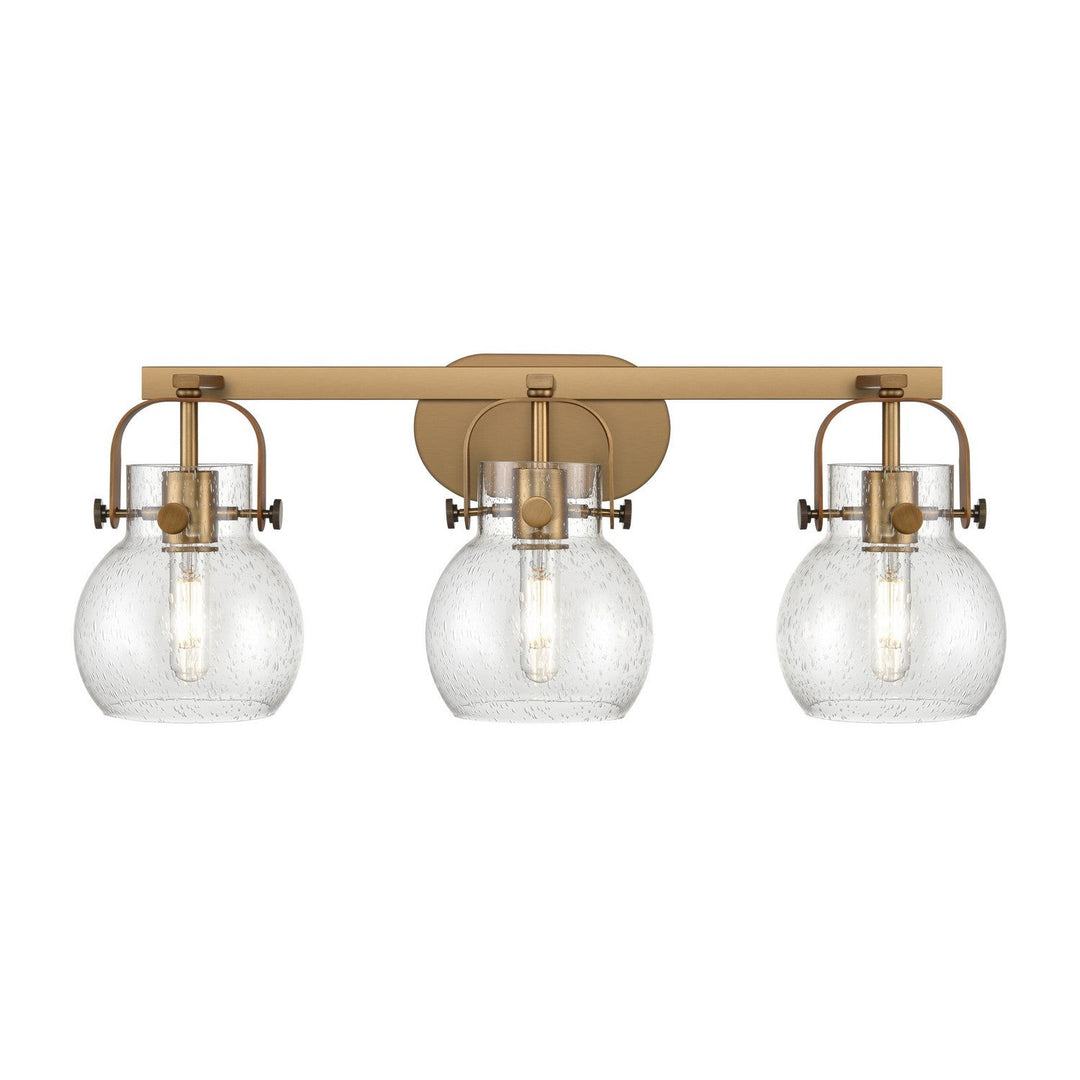 Innovations Downtown Urban 423-3W-BB-G410-6SDY Bath Vanity Light 27 in. wide - Brushed Brass