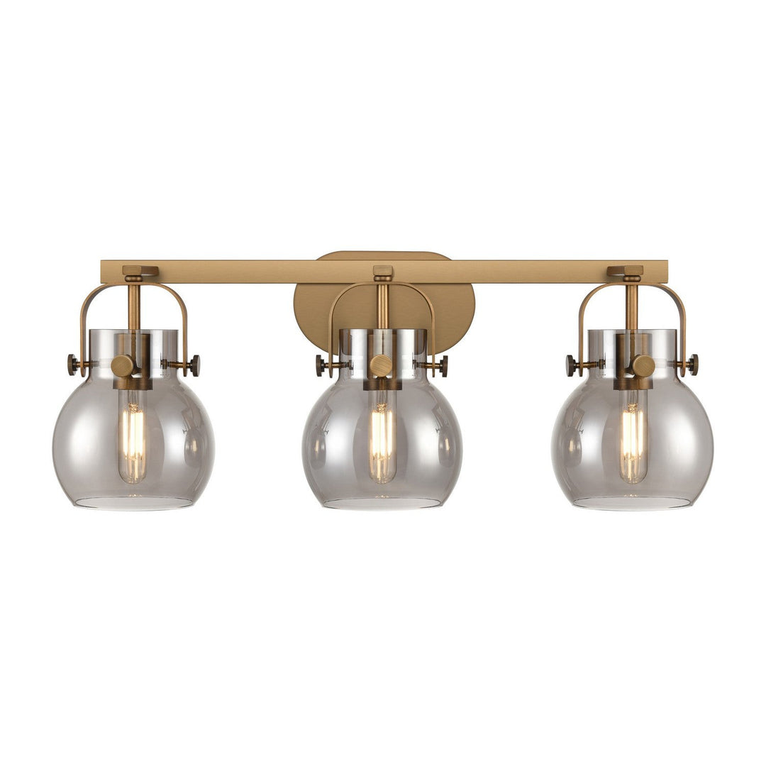 Innovations Downtown Urban 423-3W-BB-G410-6SM Bath Vanity Light 27 in. wide - Brushed Brass