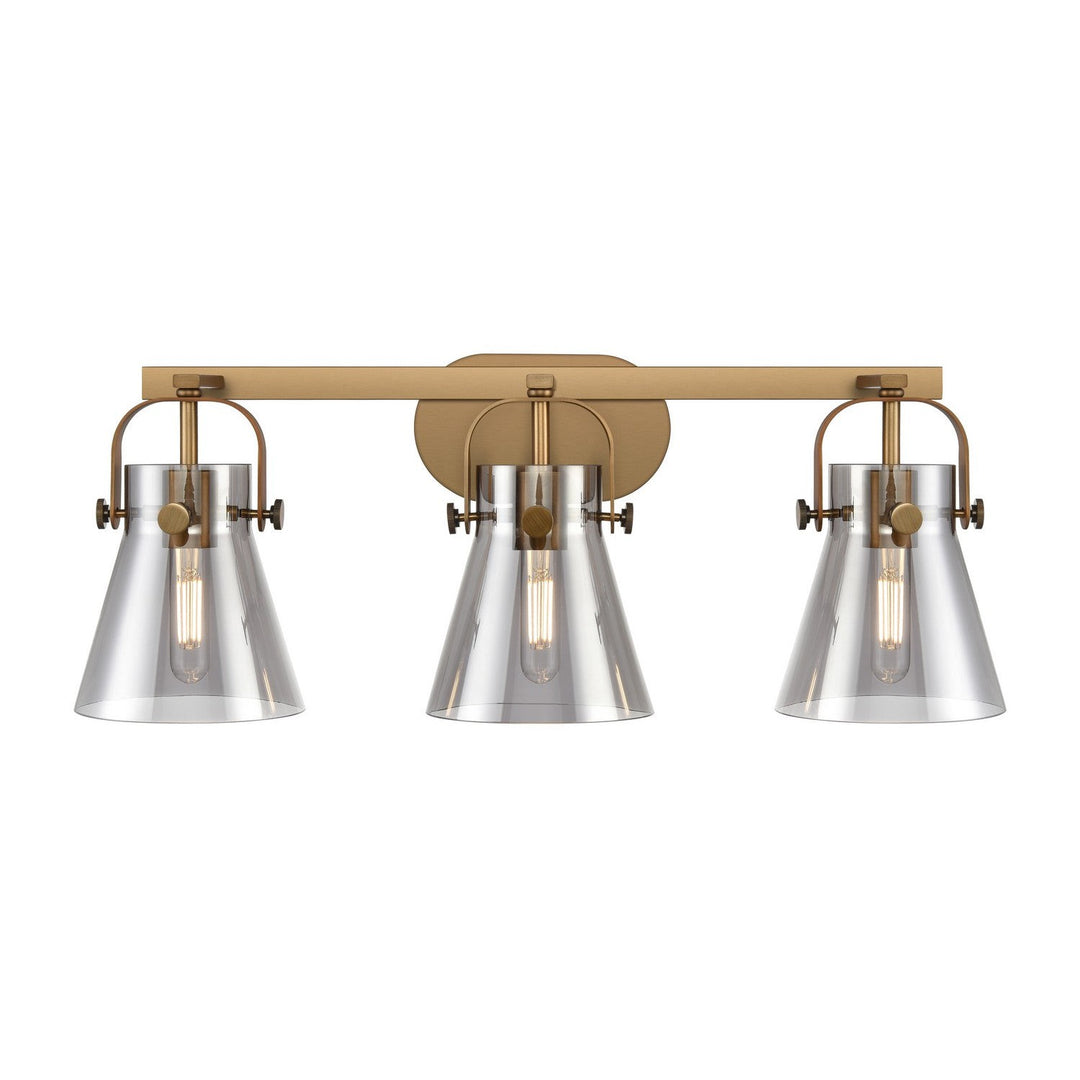 Innovations Downtown Urban 423-3W-BB-G411-6SM Bath Vanity Light 27 in. wide - Brushed Brass