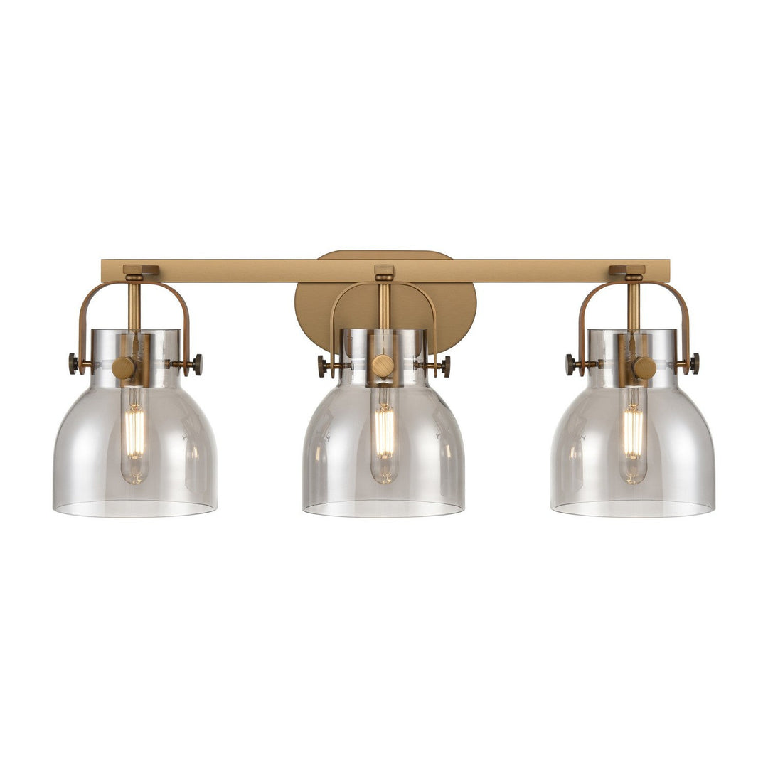 Innovations Downtown Urban 423-3W-BB-G412-6SM Bath Vanity Light 27 in. wide - Brushed Brass