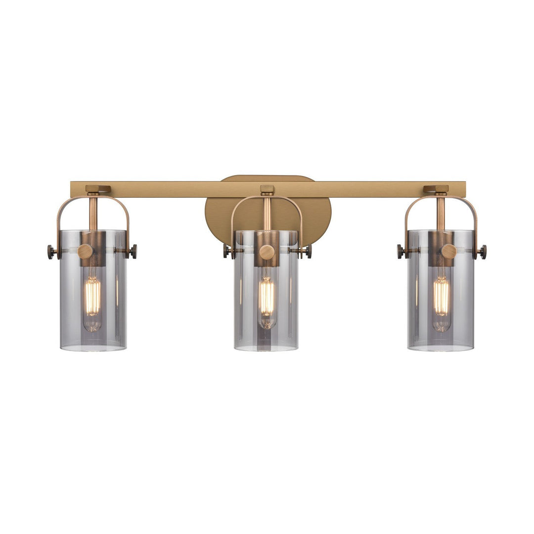 Innovations Downtown Urban 423-3W-BB-G423-7SM Bath Vanity Light 25 in. wide - Brushed Brass