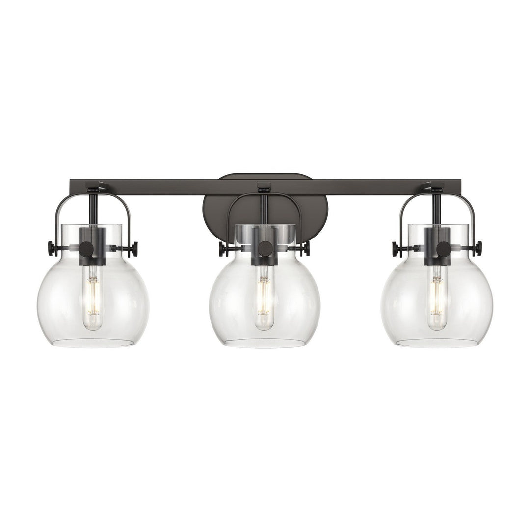 Innovations Downtown Urban 423-3W-BK-G410-6CL Bath Vanity Light 27 in. wide - Matte Black