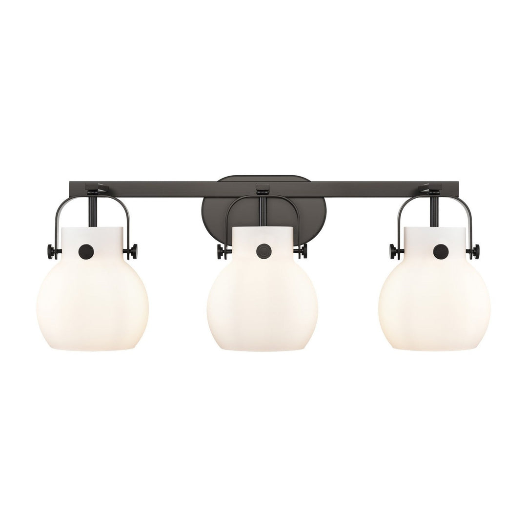 Innovations Downtown Urban 423-3W-BK-G410-6WH Bath Vanity Light 27 in. wide - Matte Black