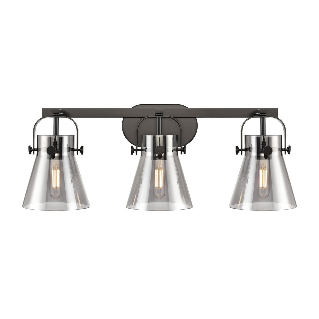 Innovations Downtown Urban 423-3W-BK-G411-6SM Bath Vanity Light 27 in. wide - Matte Black