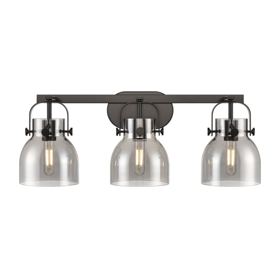 Innovations Downtown Urban 423-3W-BK-G412-6SM Bath Vanity Light 27 in. wide - Matte Black