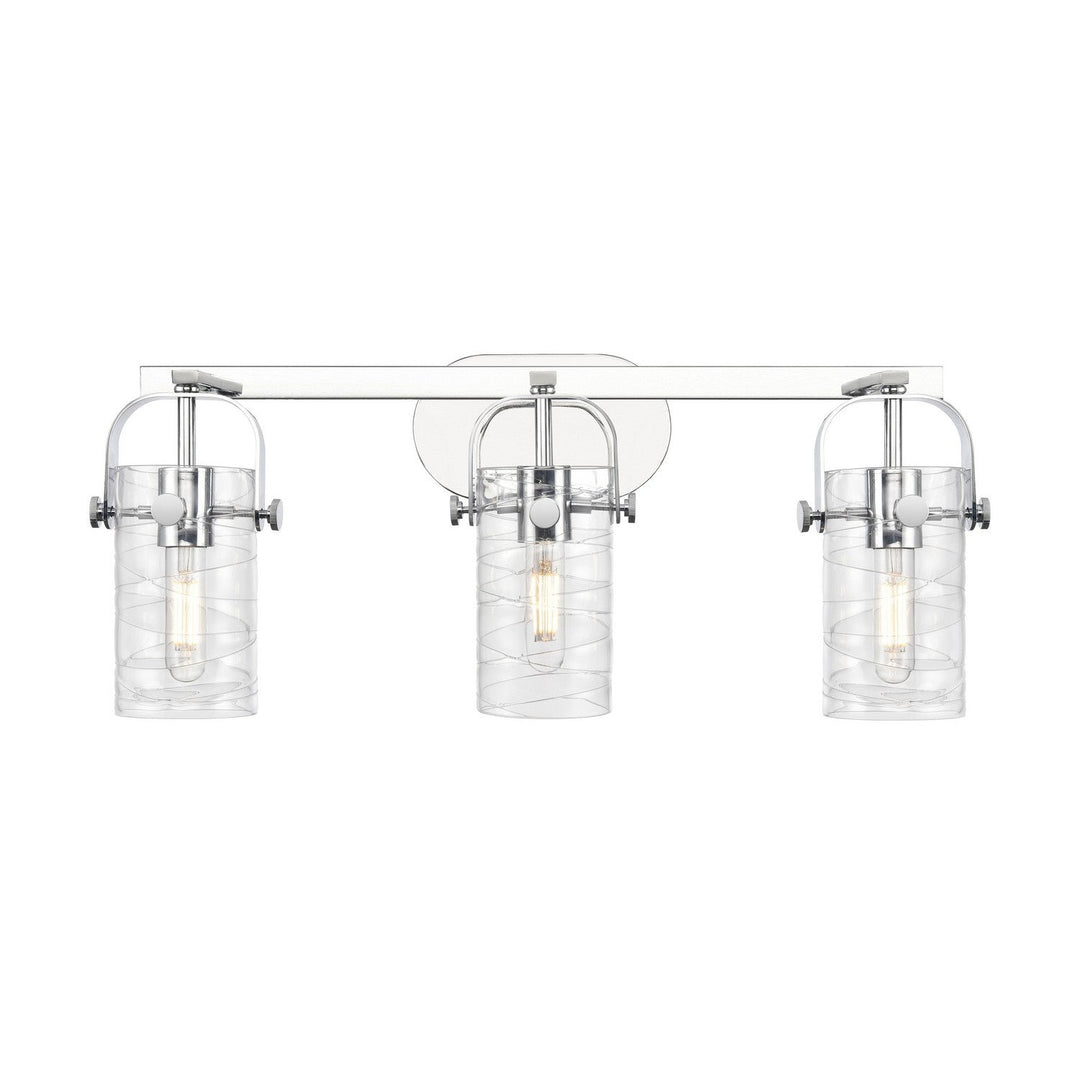 Innovations Downtown Urban 423-3W-PC-G423-7DE Bath Vanity Light 25 in. wide - Polished Chrome