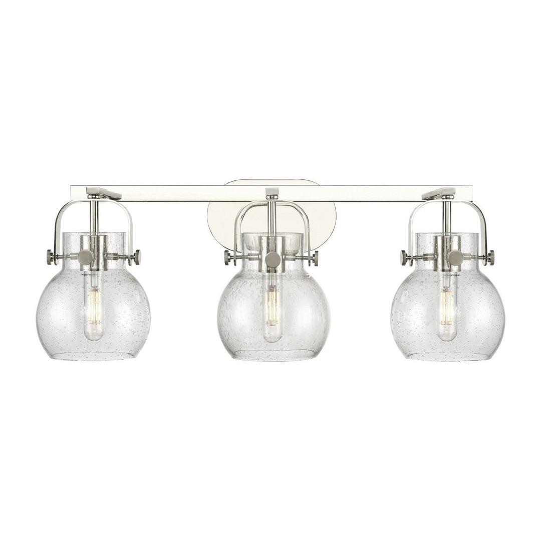 Innovations Downtown Urban 423-3W-PN-G410-6SDY Bath Vanity Light 27 in. wide - Polished Nickel