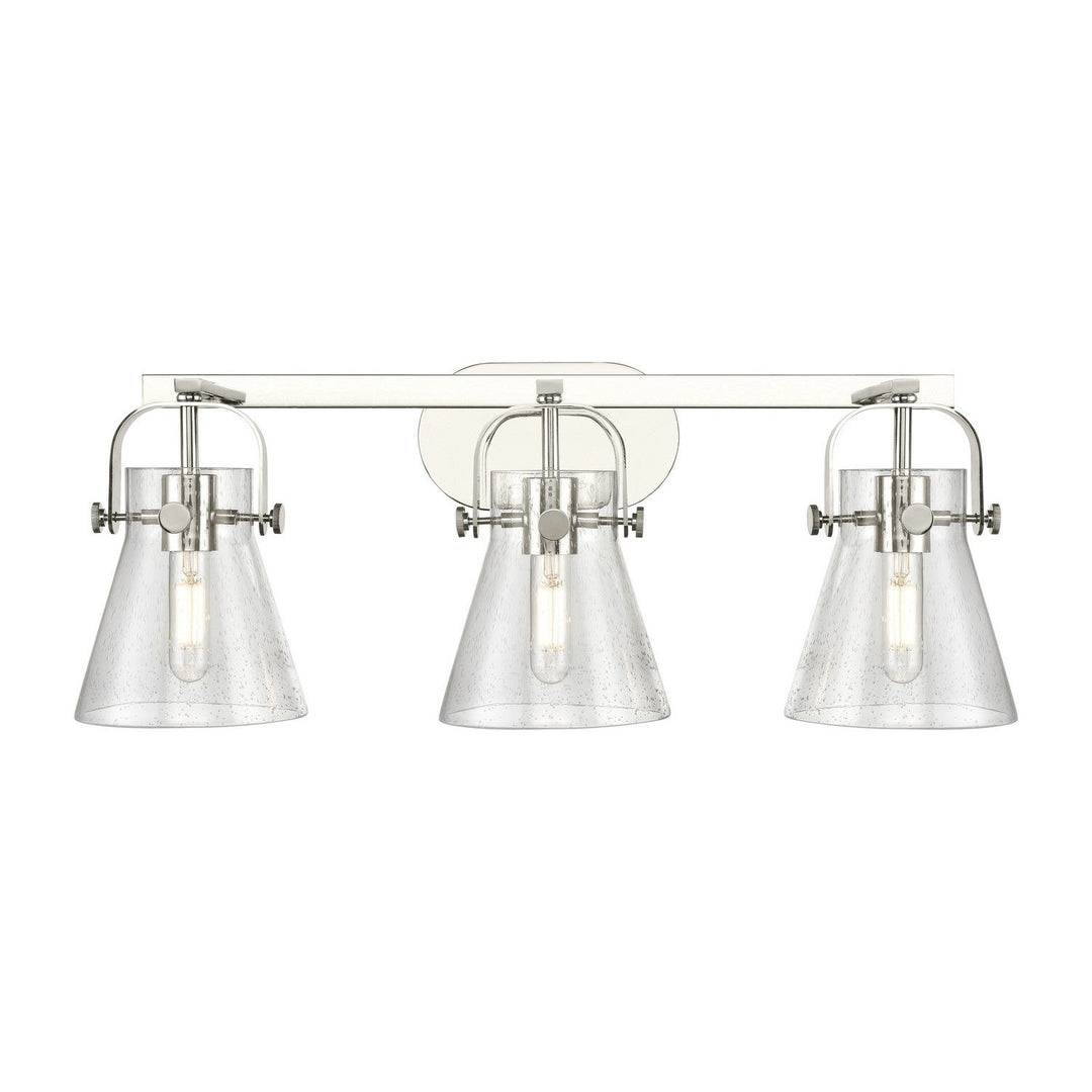 Innovations Downtown Urban 423-3W-PN-G411-6SDY Bath Vanity Light 27 in. wide - Polished Nickel