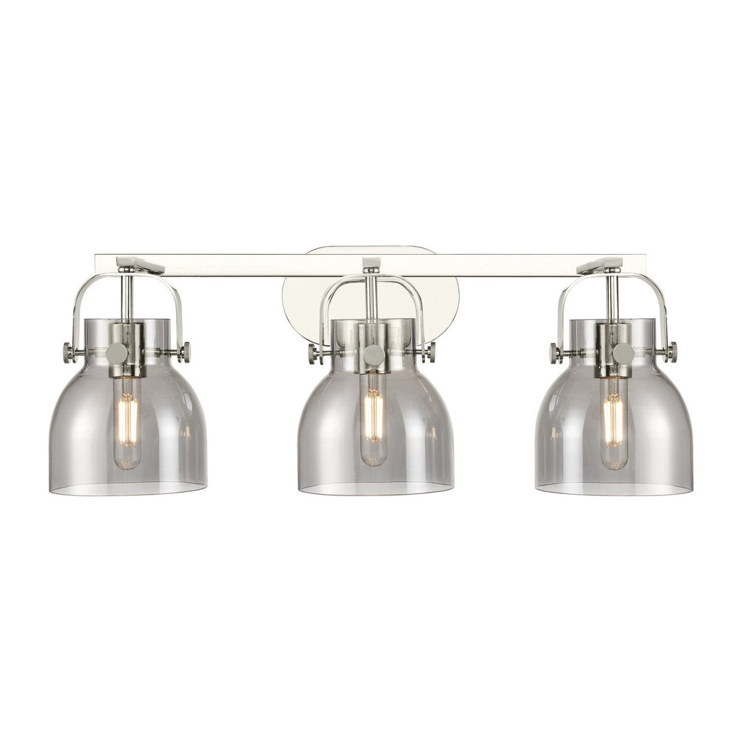Innovations Downtown Urban 423-3W-PN-G412-6SM Bath Vanity Light 27 in. wide - Polished Nickel