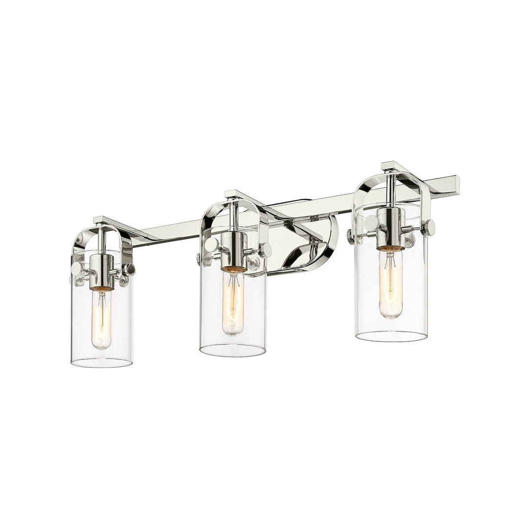 Innovations Downtown Urban 423-3W-PN-G423-7CL Bath Vanity Light 25 in. wide - Polished Nickel