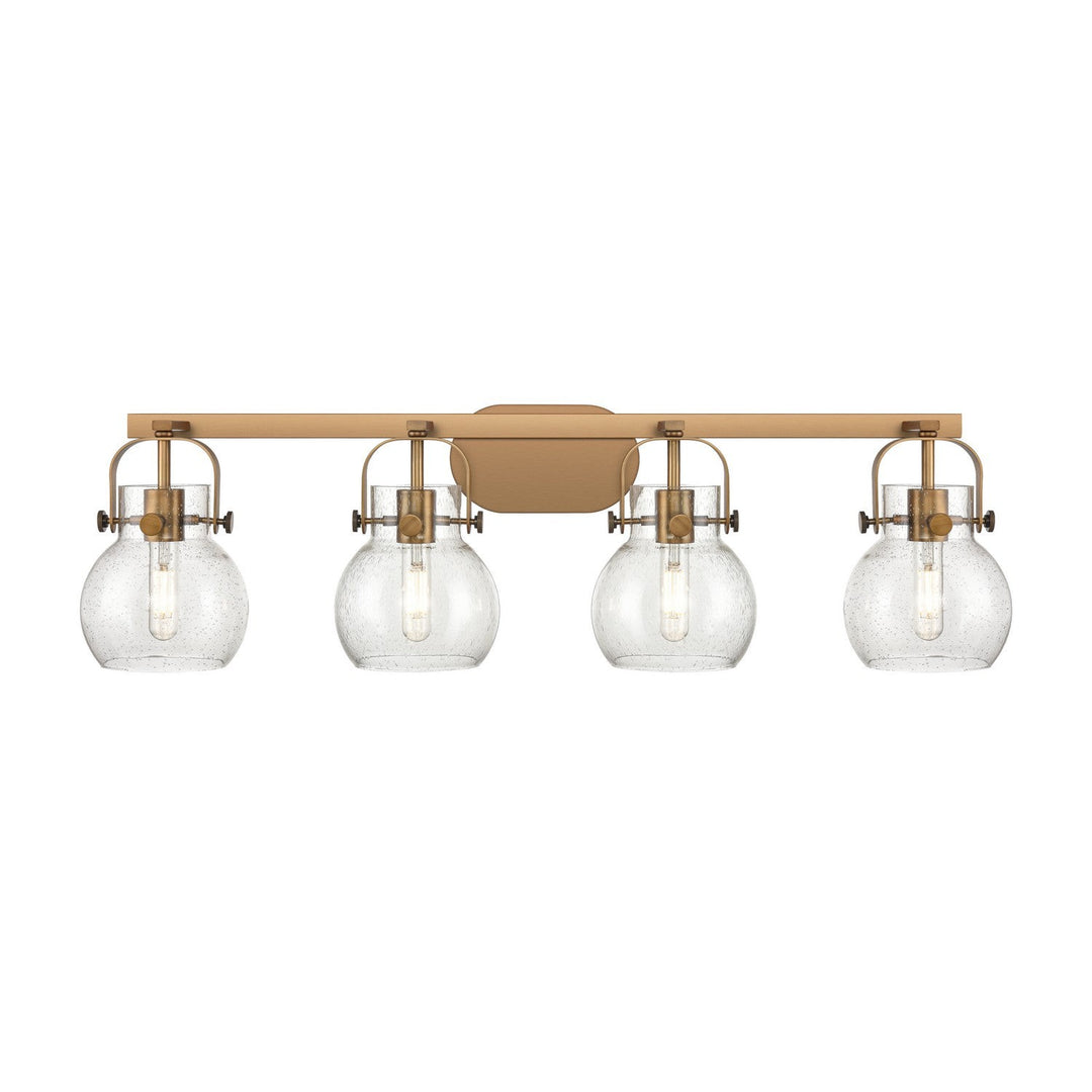 Innovations Downtown Urban 423-4W-BB-G410-6SDY Bath Vanity Light 37 in. wide - Brushed Brass