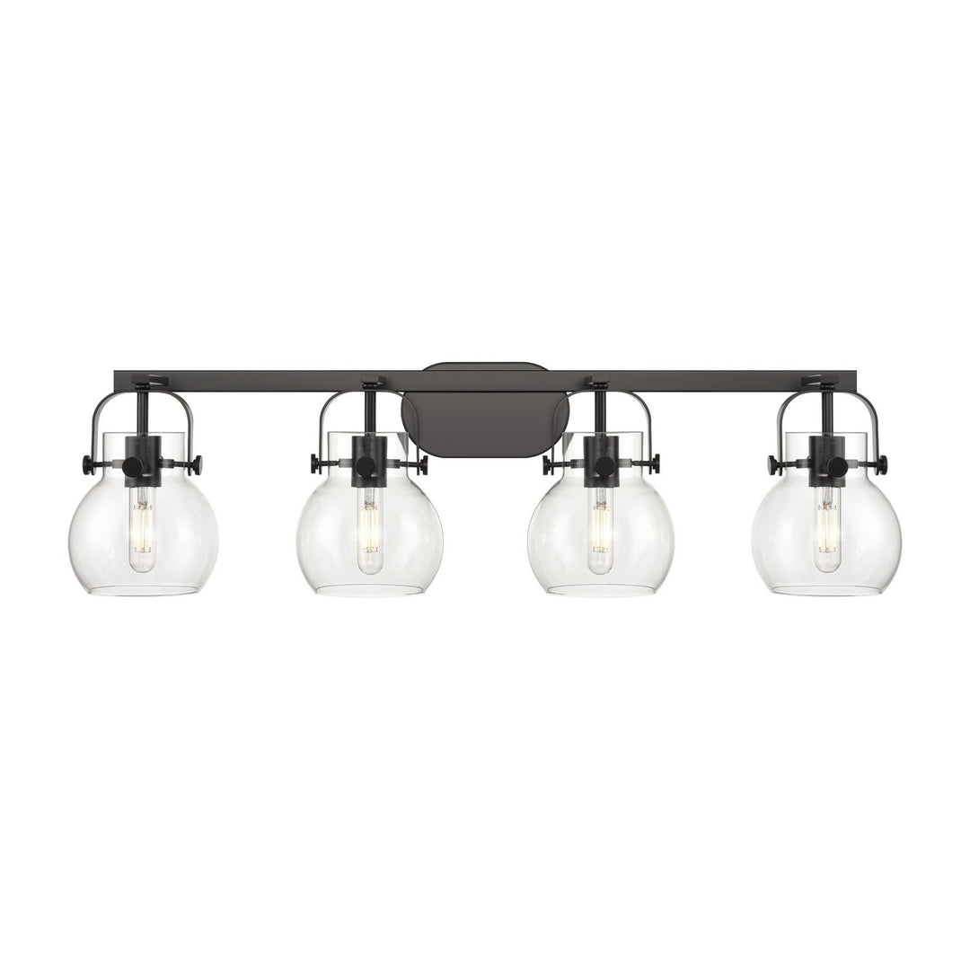 Innovations Downtown Urban 423-4W-BK-G410-6CL Bath Vanity Light 37 in. wide - Matte Black