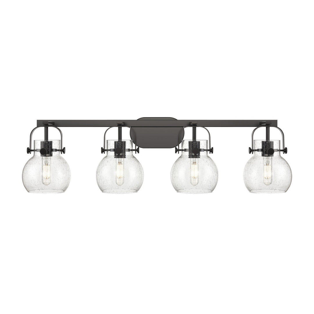 Innovations Downtown Urban 423-4W-BK-G410-6SDY Bath Vanity Light 37 in. wide - Matte Black