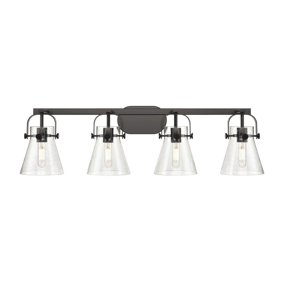 Innovations Downtown Urban 423-4W-BK-G411-6SDY Bath Vanity Light 37 in. wide - Matte Black