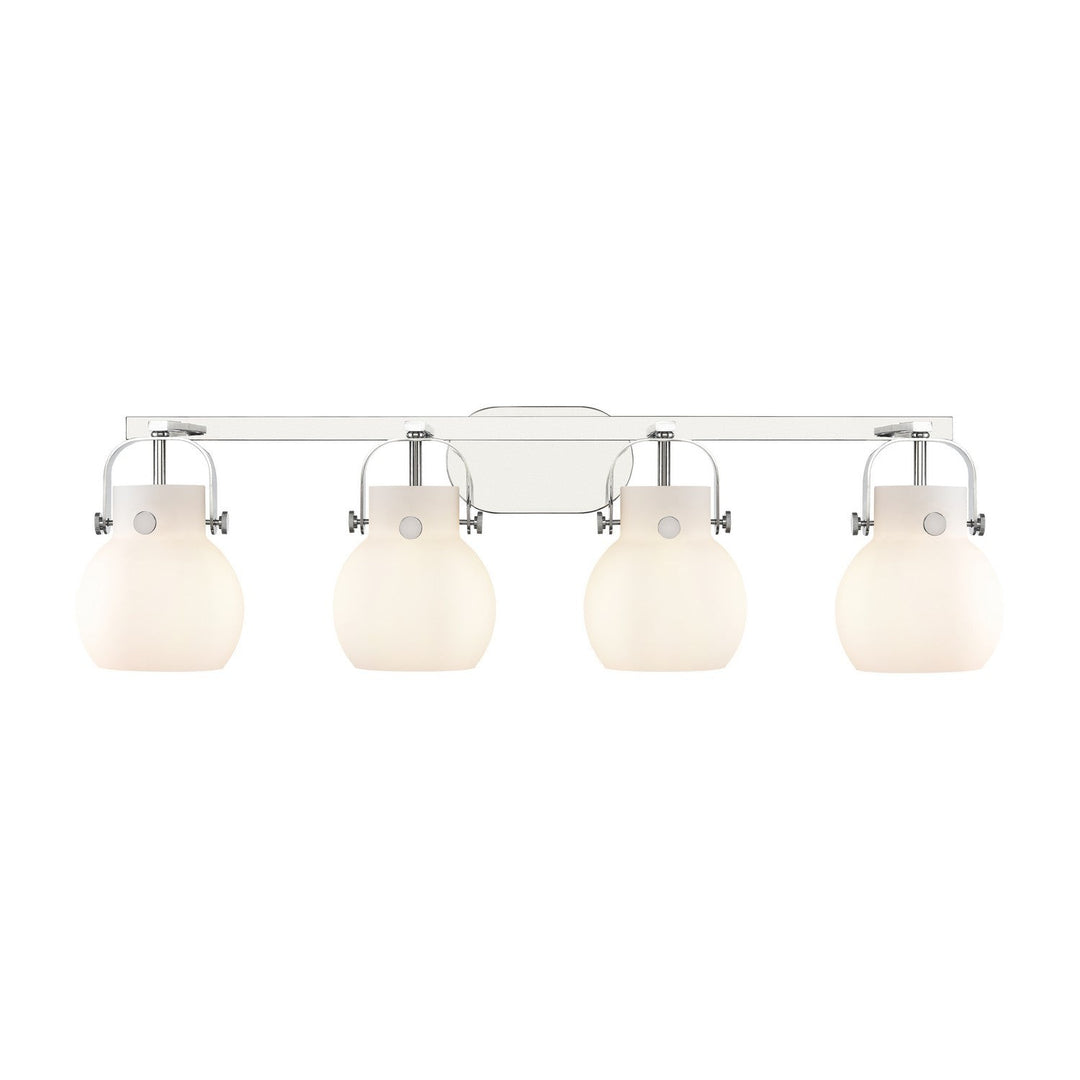 Innovations Downtown Urban 423-4W-PC-G410-6WH Bath Vanity Light 37 in. wide - Polished Chrome