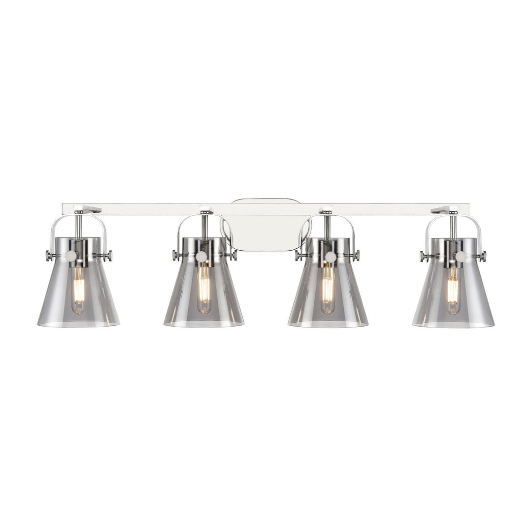 Innovations Downtown Urban 423-4W-PC-G411-6SM Bath Vanity Light 37 in. wide - Polished Chrome