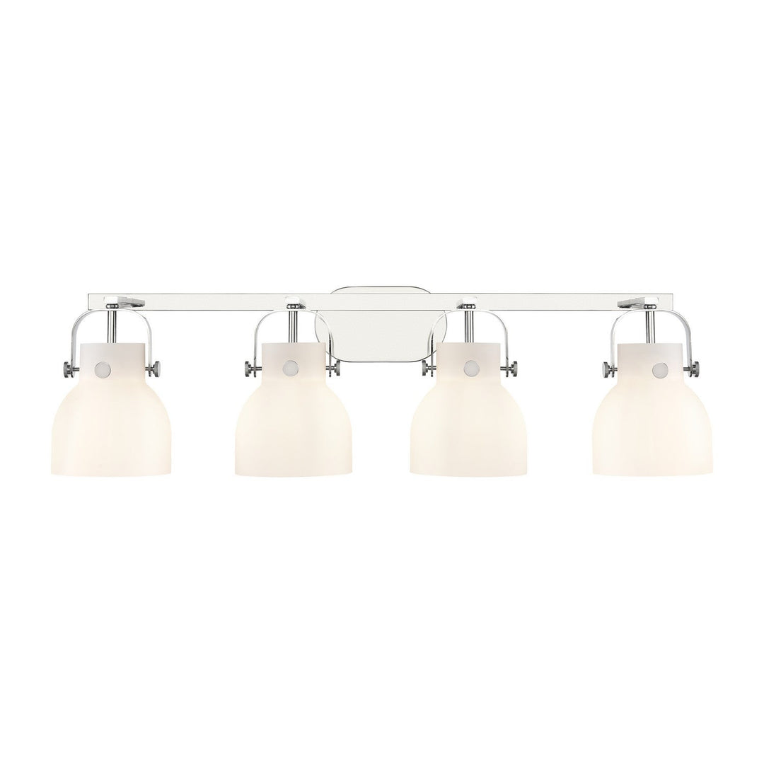 Innovations Downtown Urban 423-4W-PC-G412-6WH Bath Vanity Light 37 in. wide - Polished Chrome