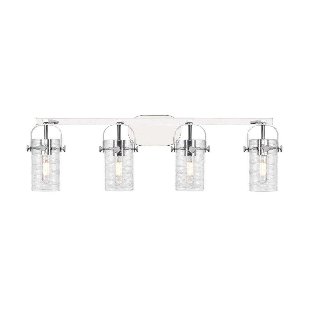 Innovations Downtown Urban 423-4W-PC-G423-7DE Bath Vanity Light 35 in. wide - Polished Chrome