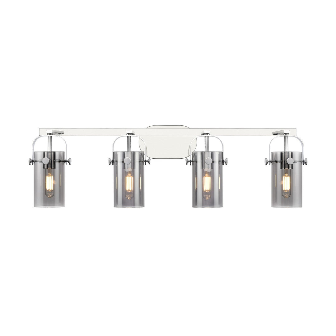 Innovations Downtown Urban 423-4W-PC-G423-7SM Bath Vanity Light 35 in. wide - Polished Chrome