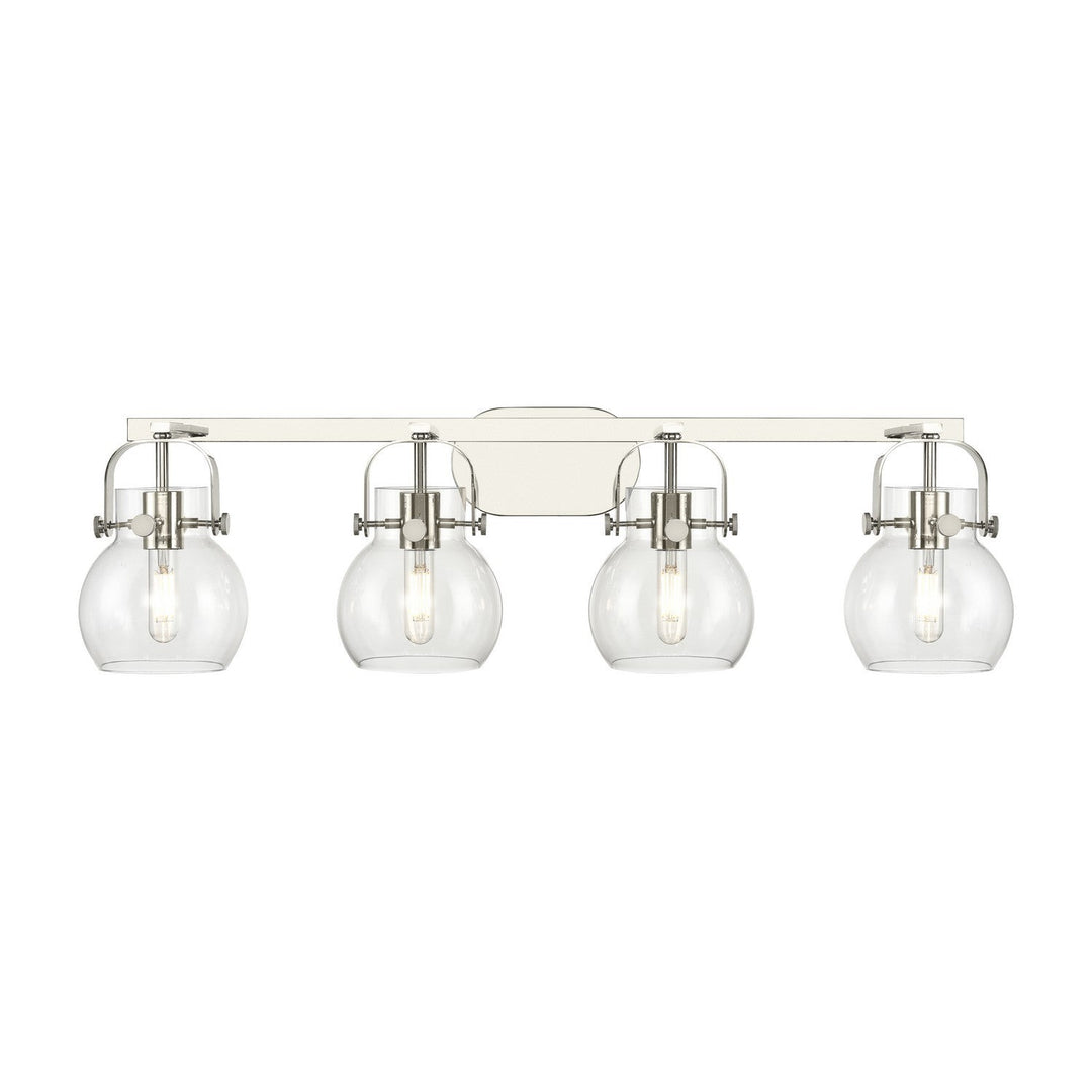 Innovations Downtown Urban 423-4W-PN-G410-6CL Bath Vanity Light 37 in. wide - Polished Nickel