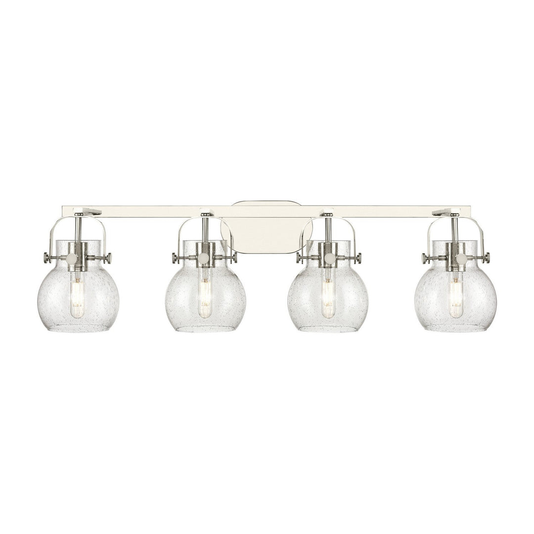 Innovations Downtown Urban 423-4W-PN-G410-6SDY Bath Vanity Light 37 in. wide - Polished Nickel