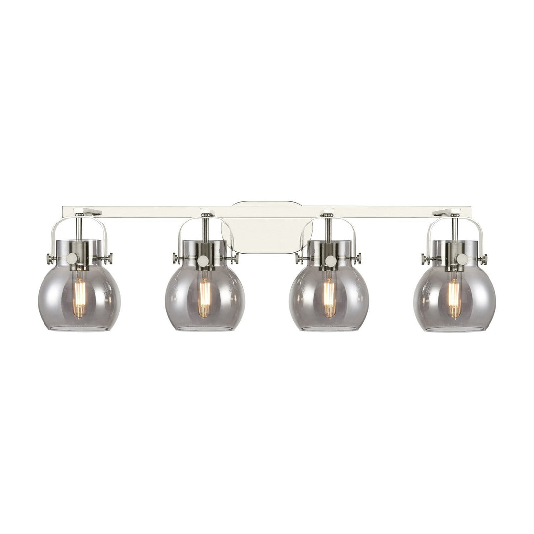 Innovations Downtown Urban 423-4W-PN-G410-6SM Bath Vanity Light 37 in. wide - Polished Nickel