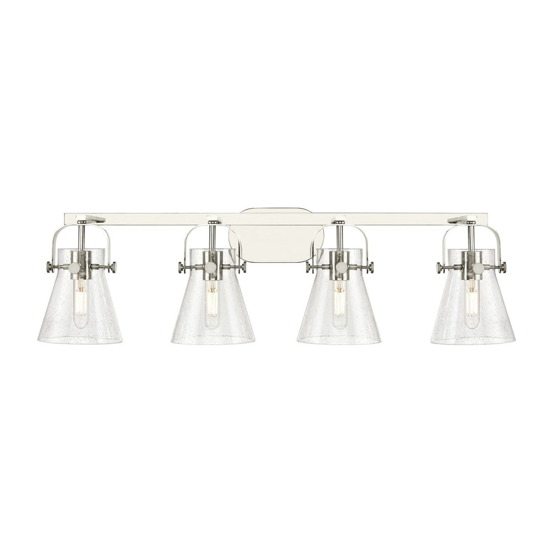 Innovations Downtown Urban 423-4W-PN-G411-6SDY Bath Vanity Light 37 in. wide - Polished Nickel