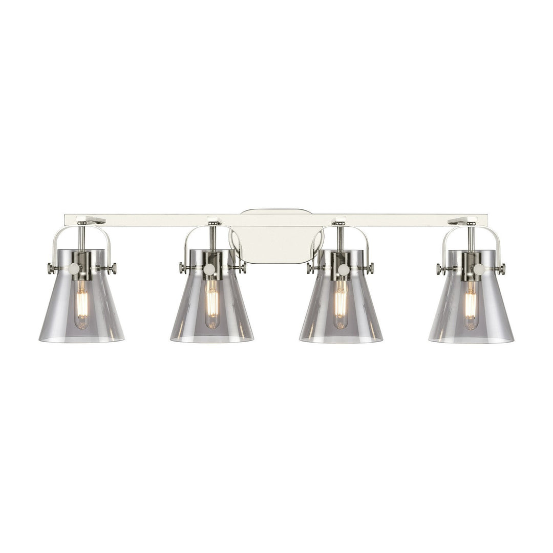 Innovations Downtown Urban 423-4W-PN-G411-6SM Bath Vanity Light 37 in. wide - Polished Nickel