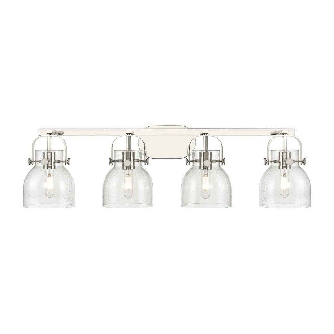Innovations Downtown Urban 423-4W-PN-G412-6SDY Bath Vanity Light 37 in. wide - Polished Nickel