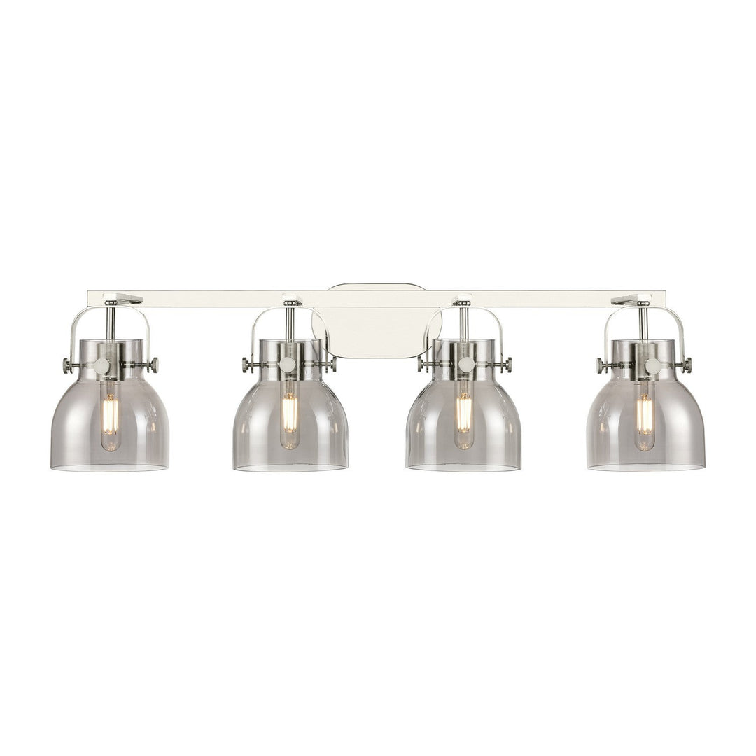 Innovations Downtown Urban 423-4W-PN-G412-6SM Bath Vanity Light 37 in. wide - Polished Nickel