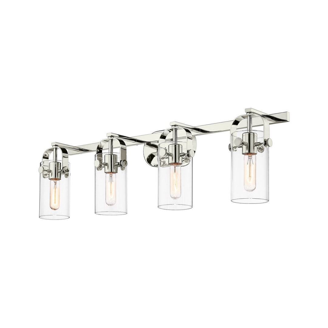 Innovations Downtown Urban 423-4W-PN-G423-7CL Bath Vanity Light 35 in. wide - Polished Nickel