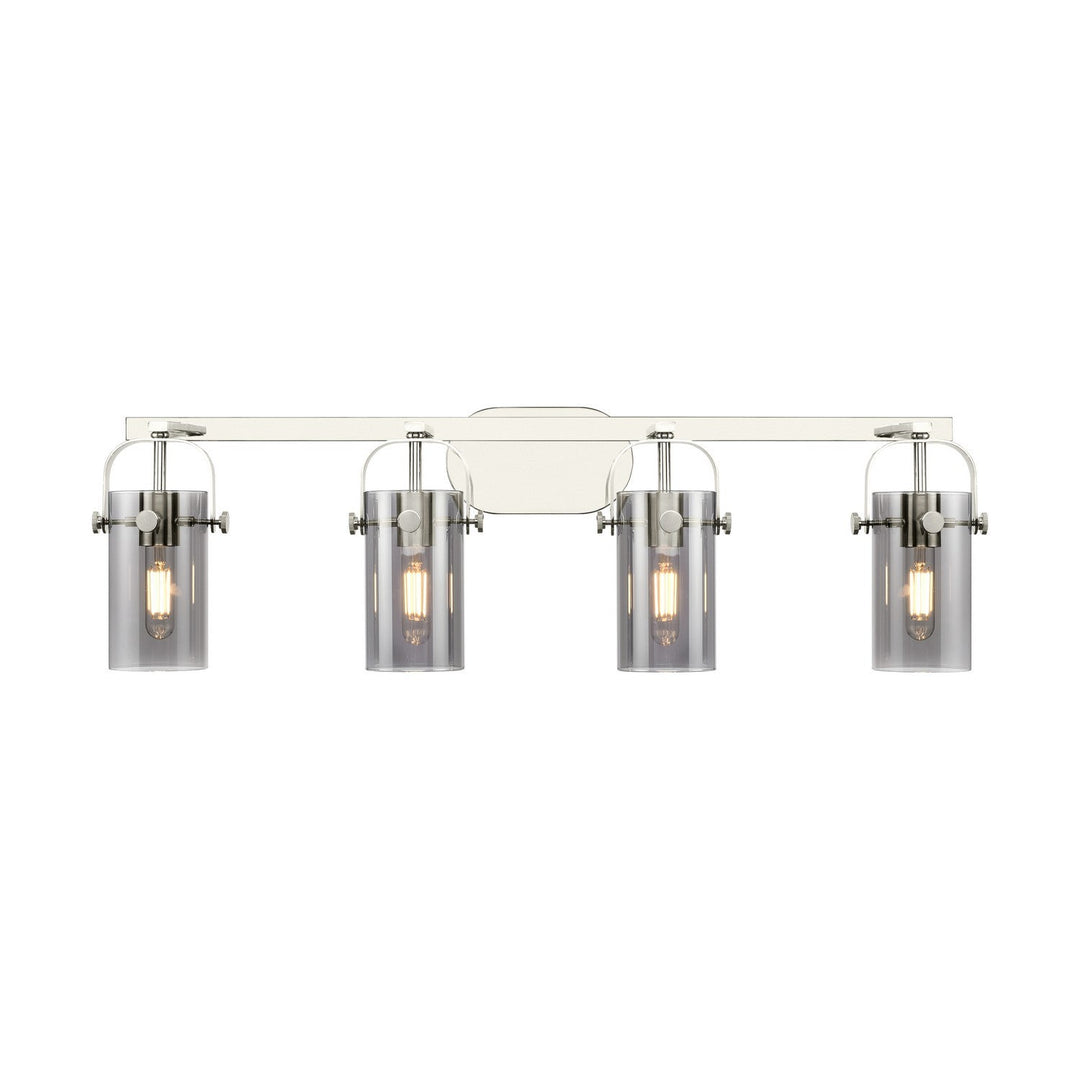 Innovations Downtown Urban 423-4W-PN-G423-7SM Bath Vanity Light 35 in. wide - Polished Nickel