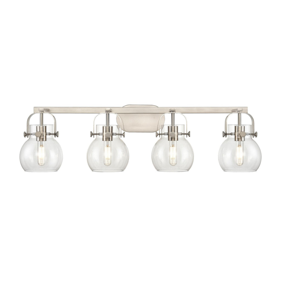 Innovations Downtown Urban 423-4W-SN-G410-6CL Bath Vanity Light 37 in. wide - Satin Nickel