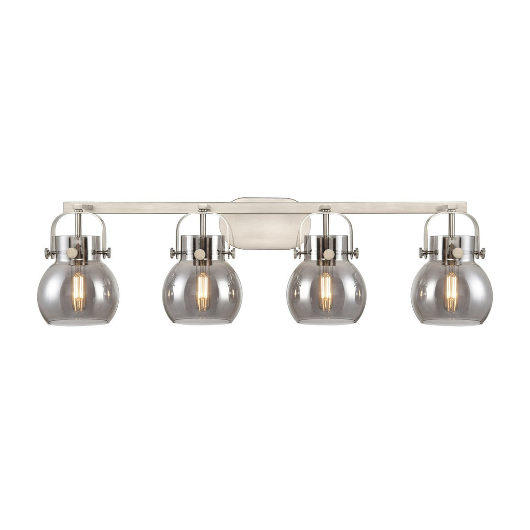 Innovations Downtown Urban 423-4W-SN-G410-6SM Bath Vanity Light 37 in. wide - Satin Nickel