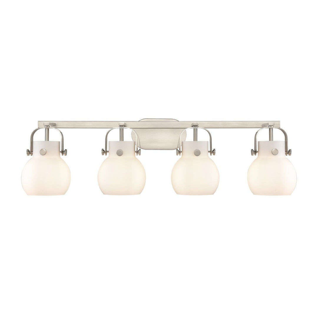 Innovations Downtown Urban 423-4W-SN-G410-6WH Bath Vanity Light 37 in. wide - Satin Nickel