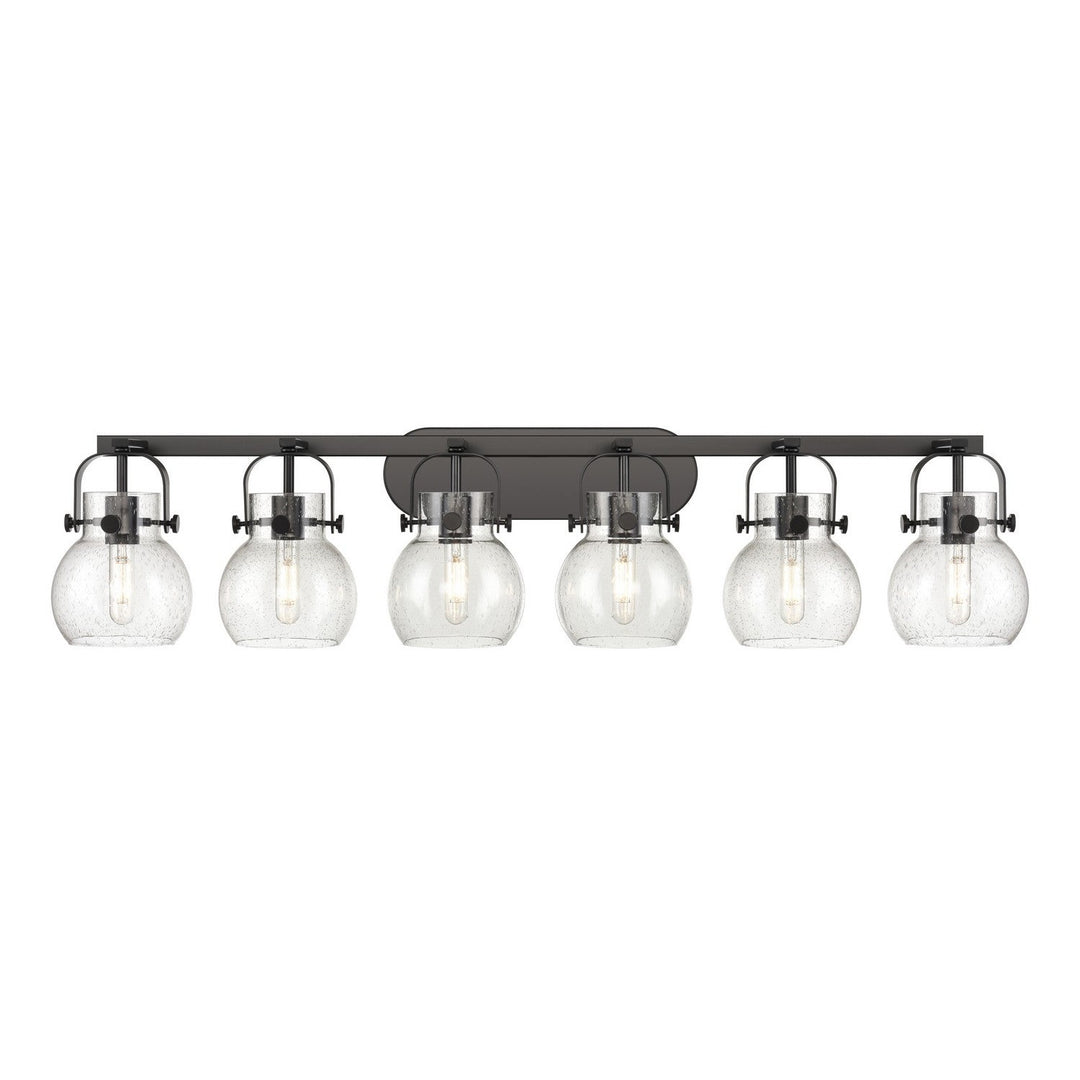 Innovations Downtown Urban 423-6W-BK-G410-6SDY Bath Vanity Light 46 in. wide - Matte Black