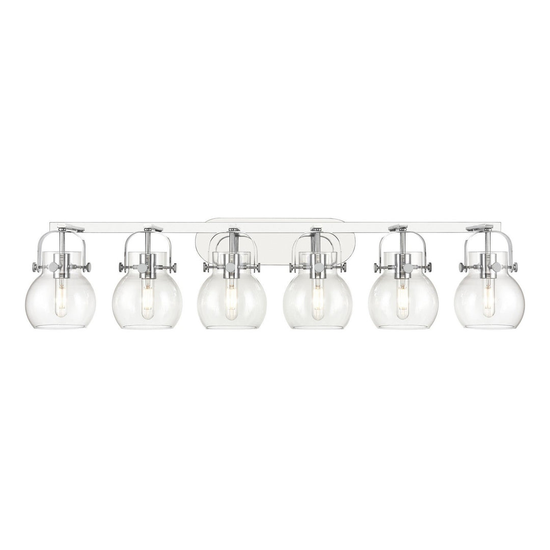 Innovations Downtown Urban 423-6W-PC-G410-6CL Bath Vanity Light 46 in. wide - Polished Chrome