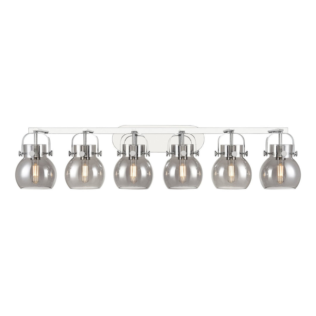 Innovations Downtown Urban 423-6W-PC-G410-6SM Bath Vanity Light 46 in. wide - Polished Chrome