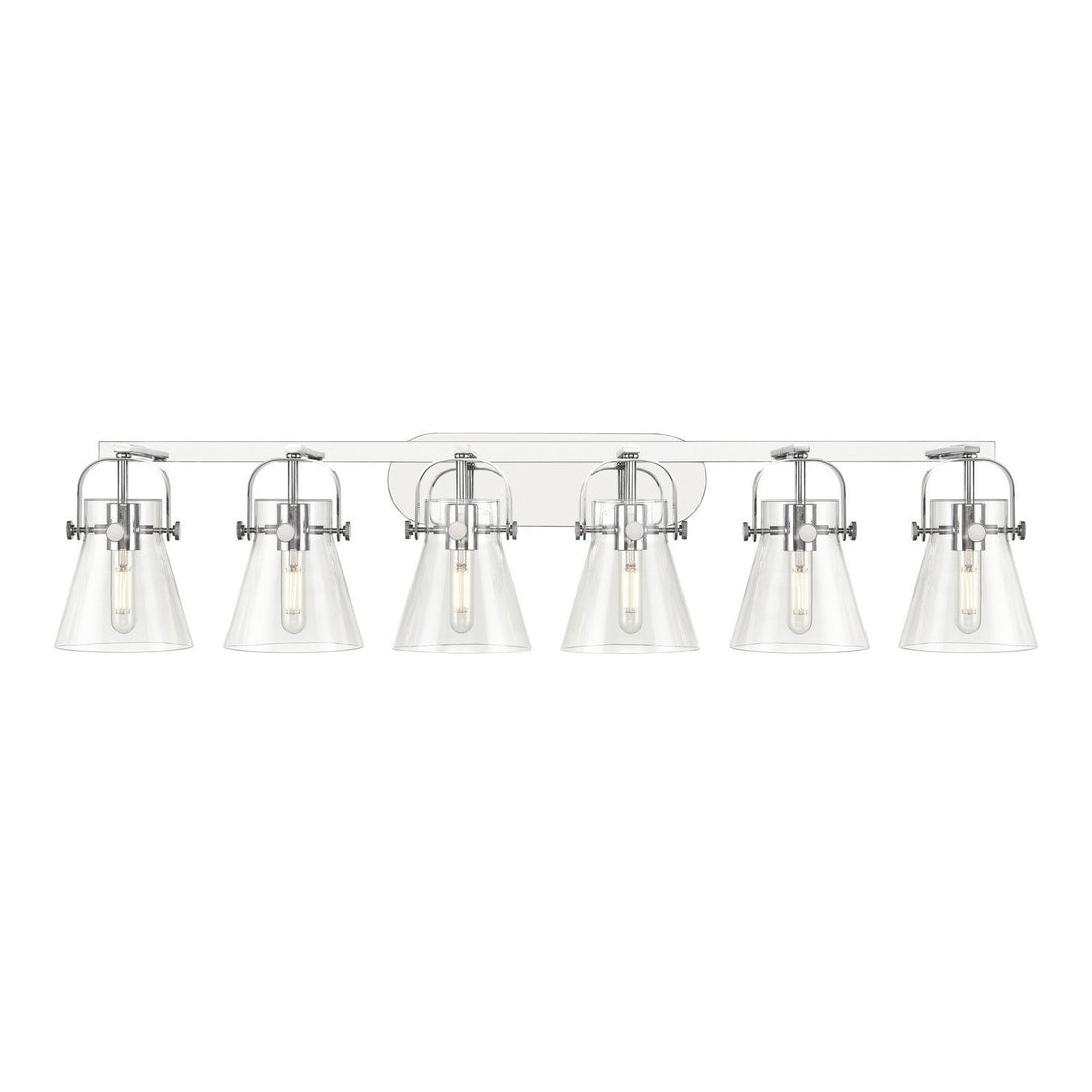 Innovations Downtown Urban 423-6W-PC-G411-6CL Bath Vanity Light 46 in. wide - Polished Chrome