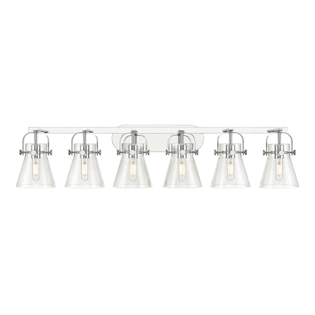 Innovations Downtown Urban 423-6W-PC-G411-6SDY Bath Vanity Light 46 in. wide - Polished Chrome