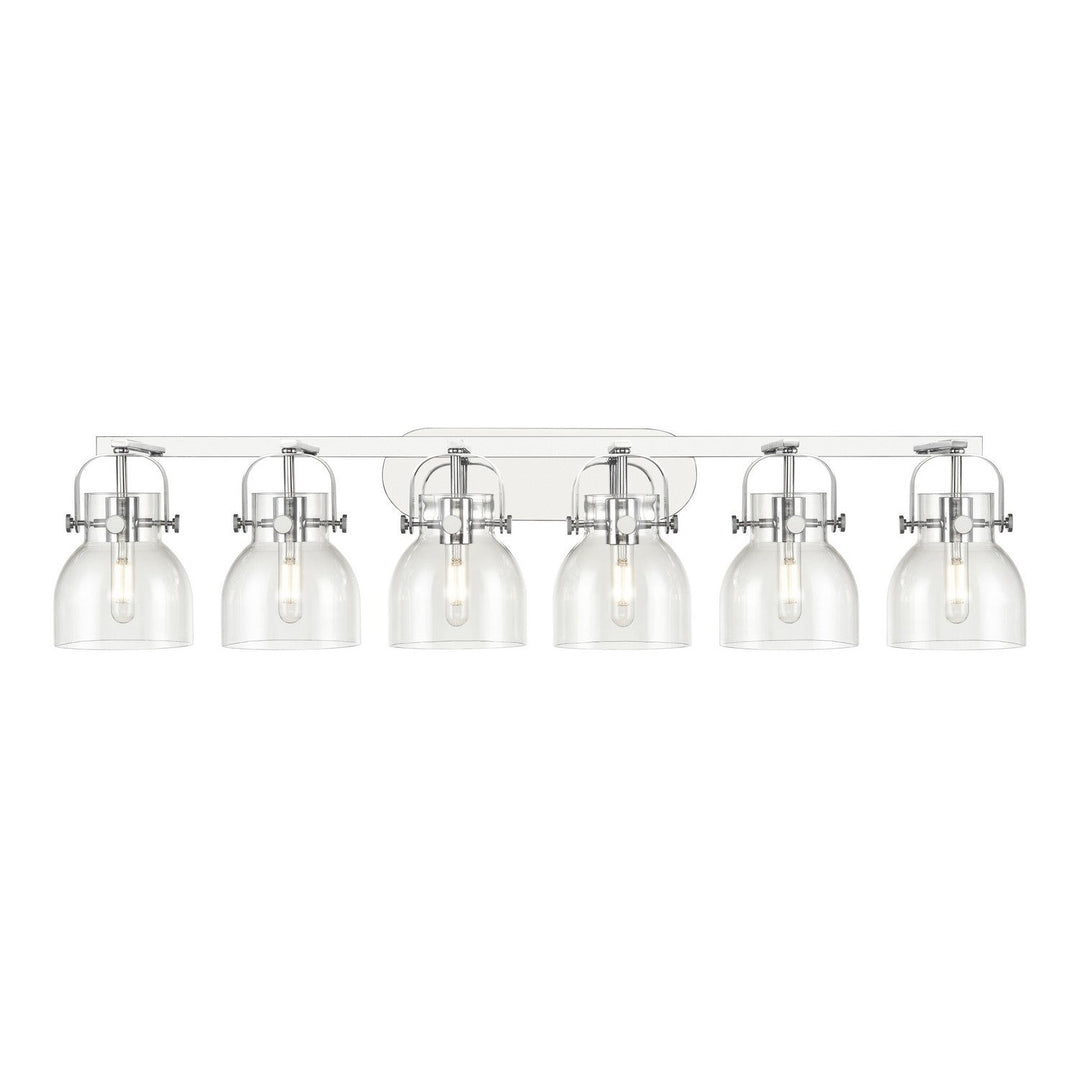 Innovations Downtown Urban 423-6W-PC-G412-6CL Bath Vanity Light 46 in. wide - Polished Chrome