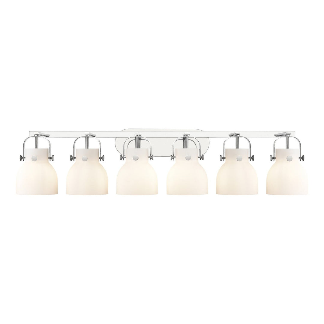 Innovations Downtown Urban 423-6W-PC-G412-6WH Bath Vanity Light 46 in. wide - Polished Chrome