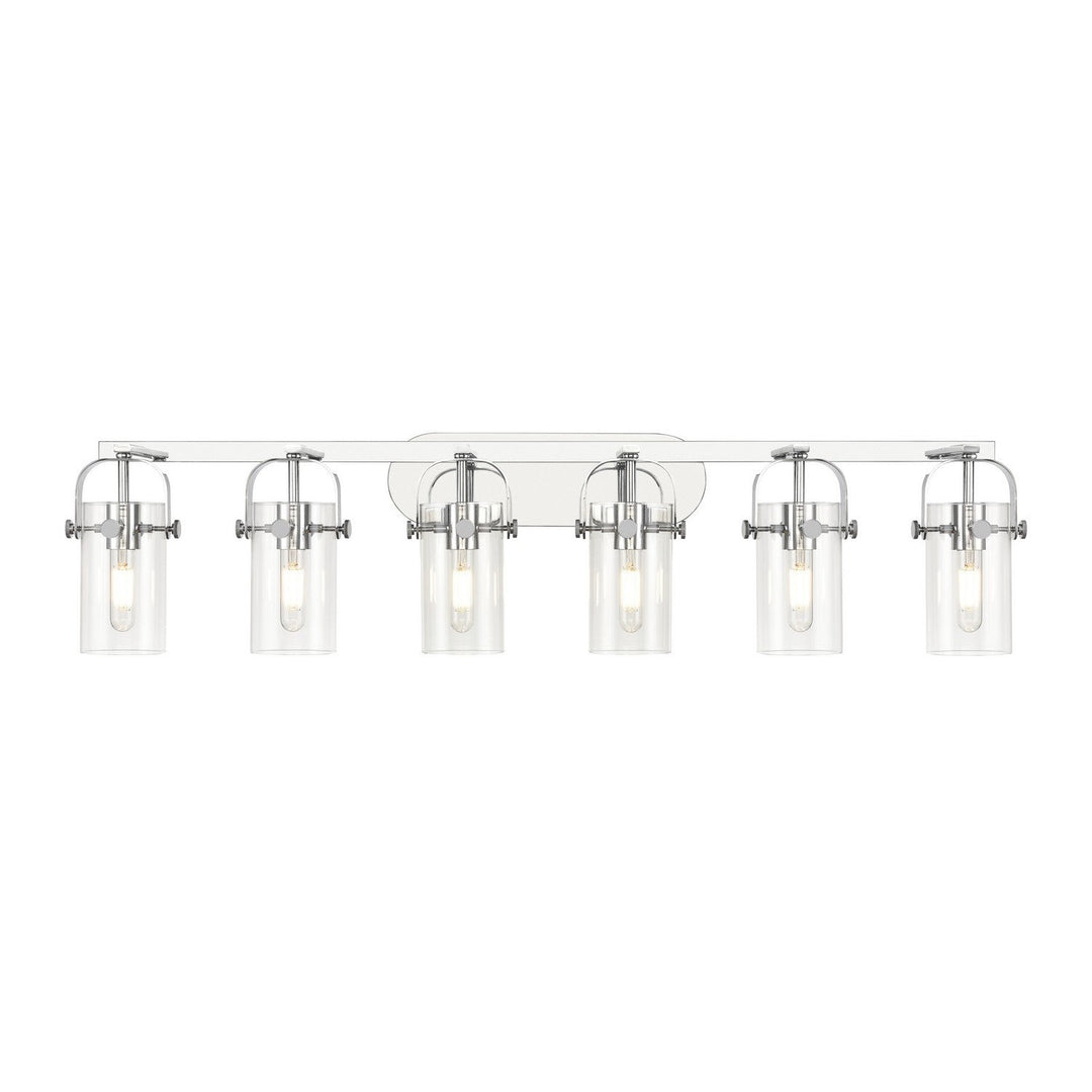 Innovations Downtown Urban 423-6W-PC-G423-7CL Bath Vanity Light 44 in. wide - Polished Chrome