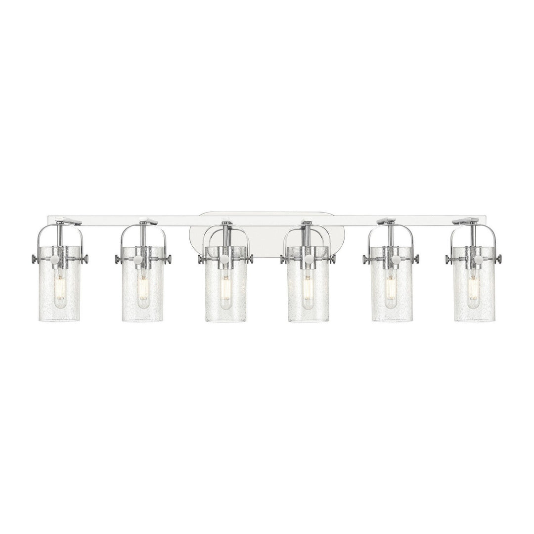 Innovations Downtown Urban 423-6W-PC-G423-7SDY Bath Vanity Light 44 in. wide - Polished Chrome